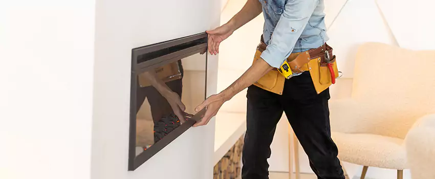 Metal Fireplace Installation in Pace, Florida