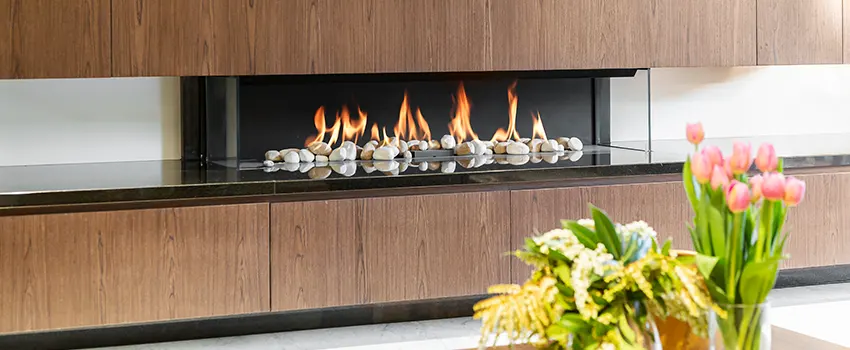 Double-height Fireplace Design Refurbishment in Pace, Florida