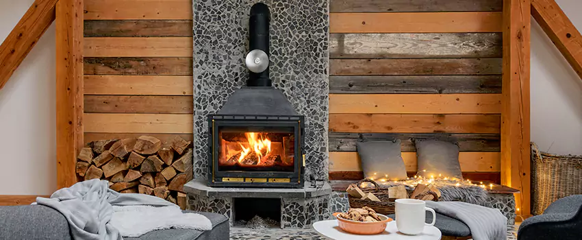 Thelin Hearth Products Direct Vent Gas Stove Fireplace Inspection in Pace, Florida